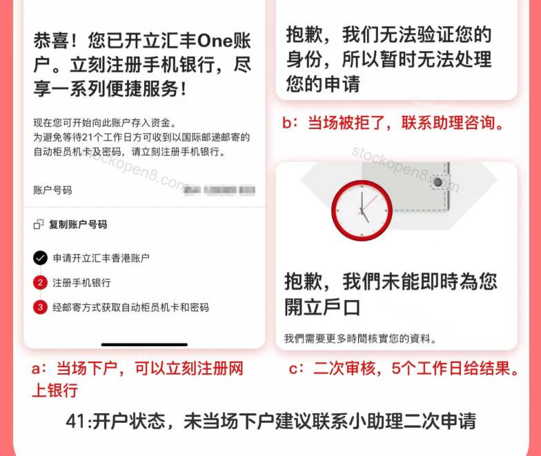 汇丰银行手机开户原文操作图 1,第 13/13 段
